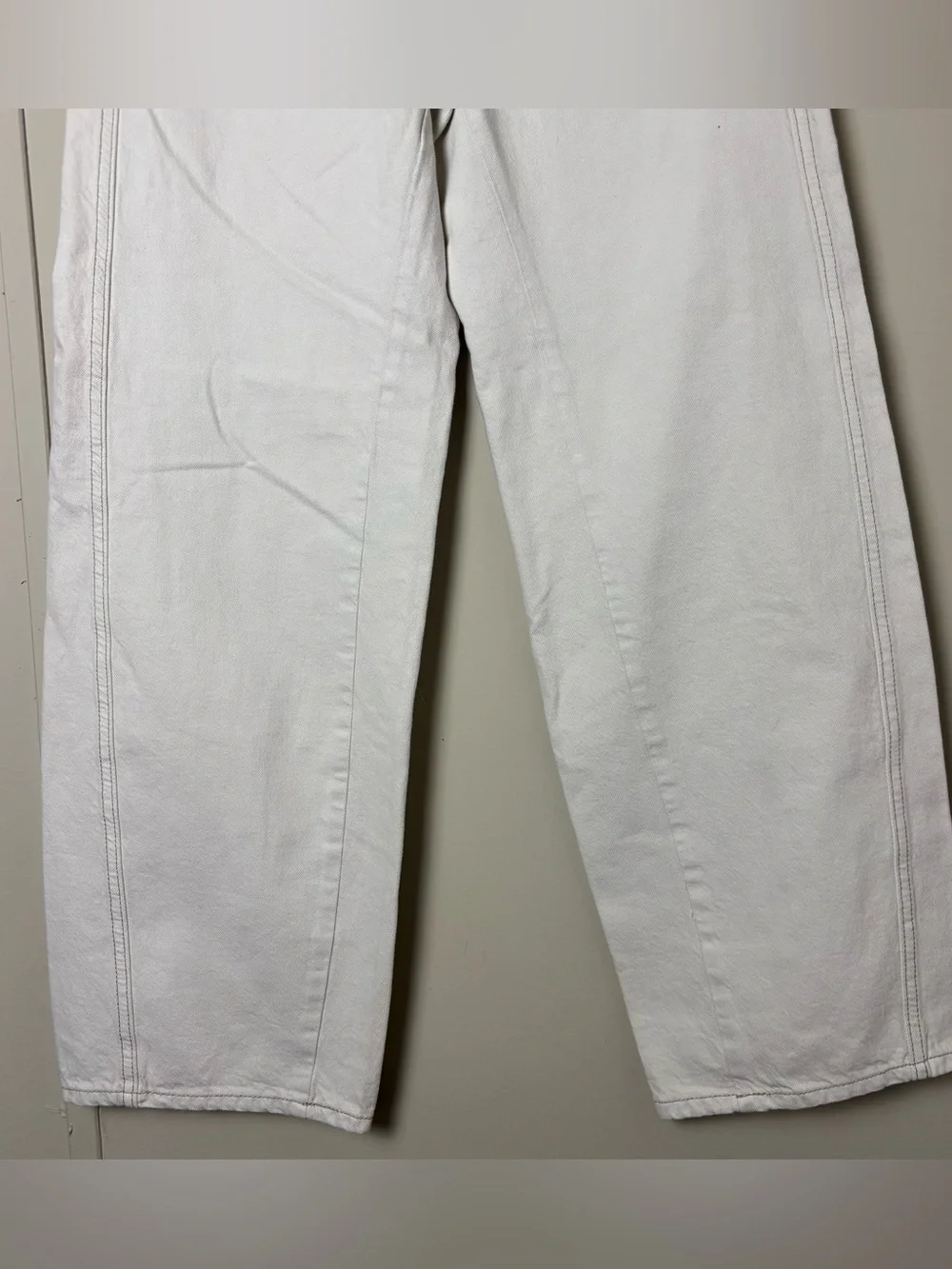 NEW Free People We The Free Aster Straight Leg Jeans size 30 Cream off white